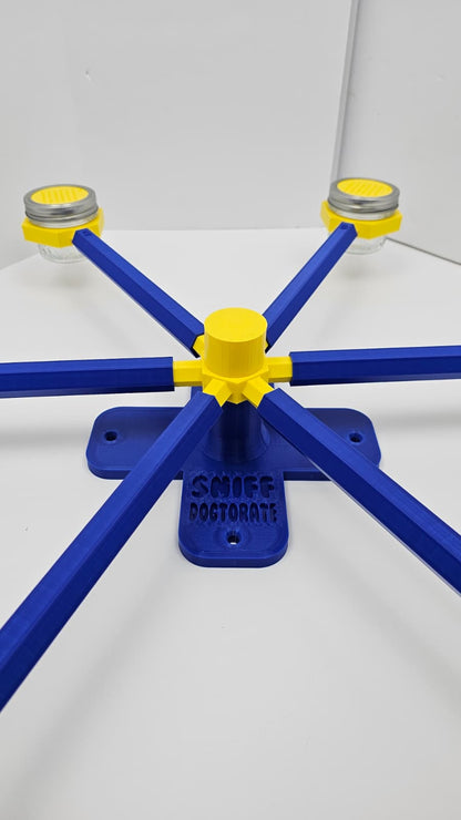 Large klein blue and yellow scent wheel