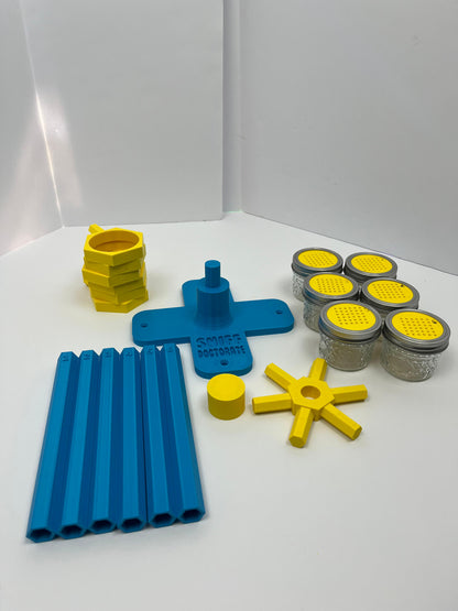 Large cyan and yellow scent wheel
