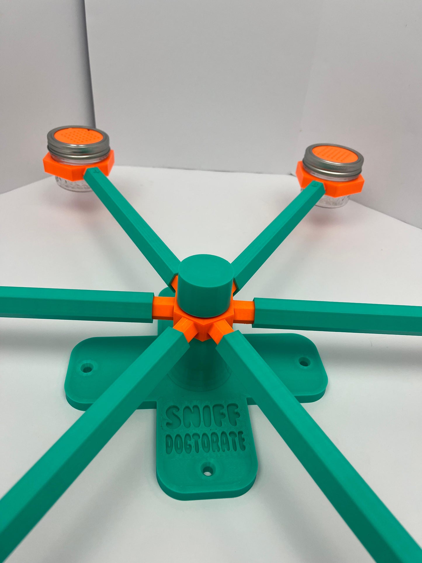 Large mint green and orange scent wheel