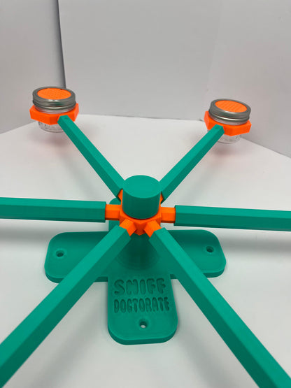 Large mint green and orange scent wheel