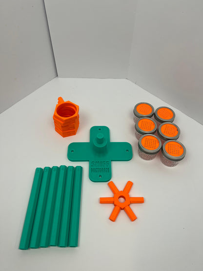 Large mint green and orange scent wheel
