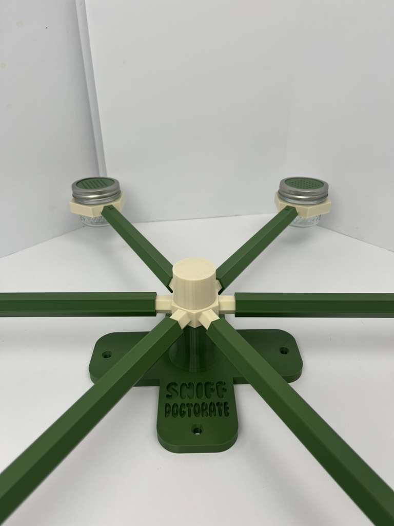 Forest green and bone white scent wheel