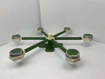 Forest green and bone white scent wheel