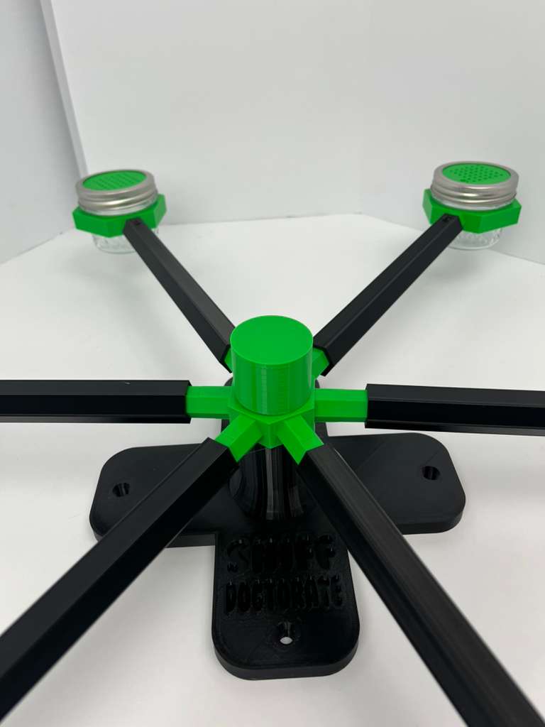 black and green scent wheel