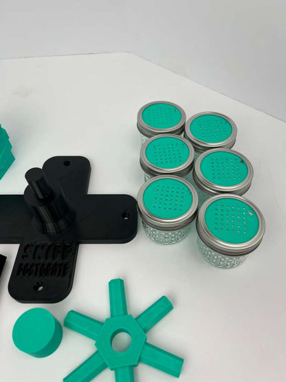 black and mint green scent wheel