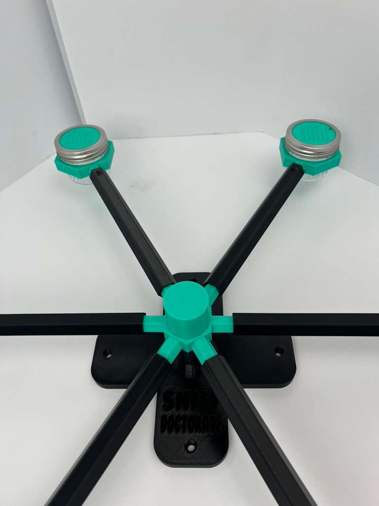 black and mint green scent wheel