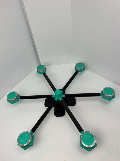 black and mint green scent wheel