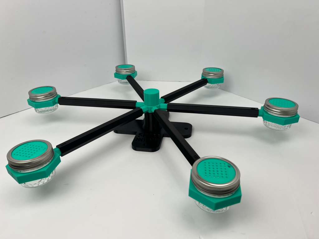 black and mint green scent wheel