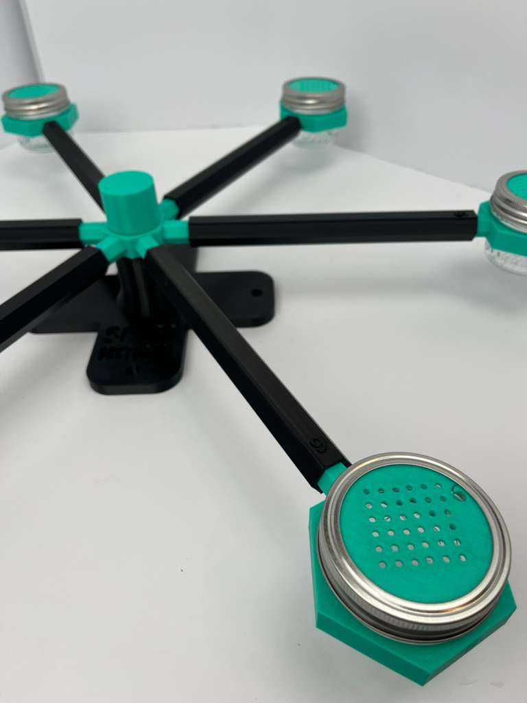 black and mint green scent wheelv
