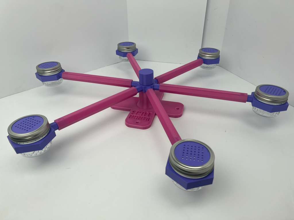 Large pink and purple scent wheel