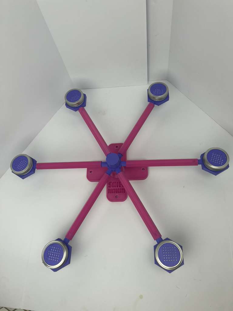 Large pink and purple scent wheel