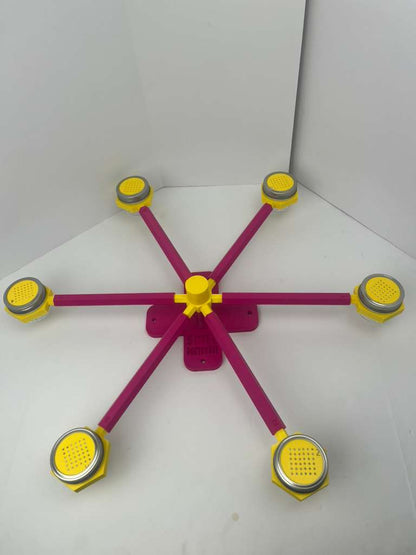 Magenta and yellow scent wheel