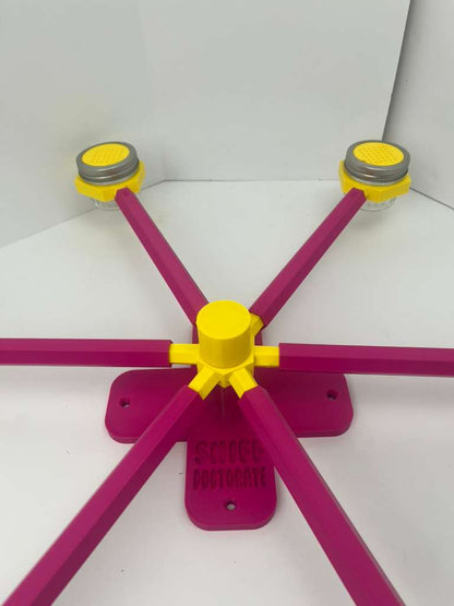 Magenta and yellow scent wheel