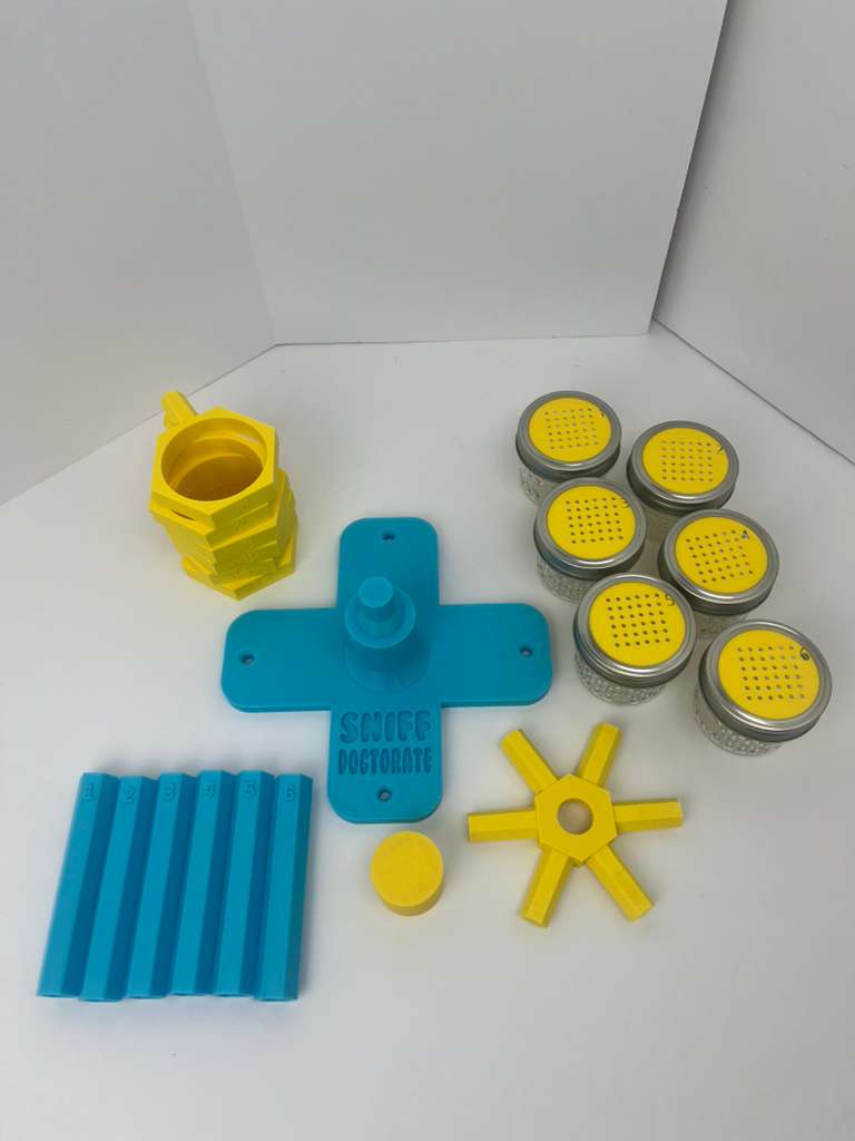 Sky blue & yellow scent wheel