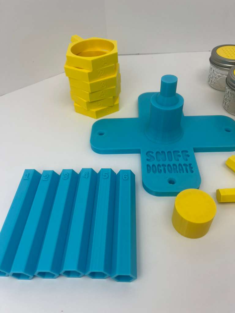 Sky blue & yellow scent wheel