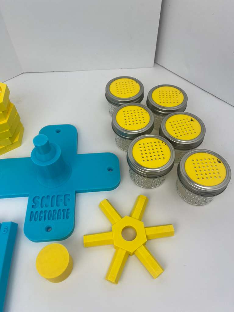 Sky blue & yellow scent wheel